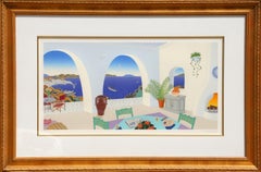 Bahía de Troulos, Mykonos - Serigrafía Pop Art de Thomas McKnight