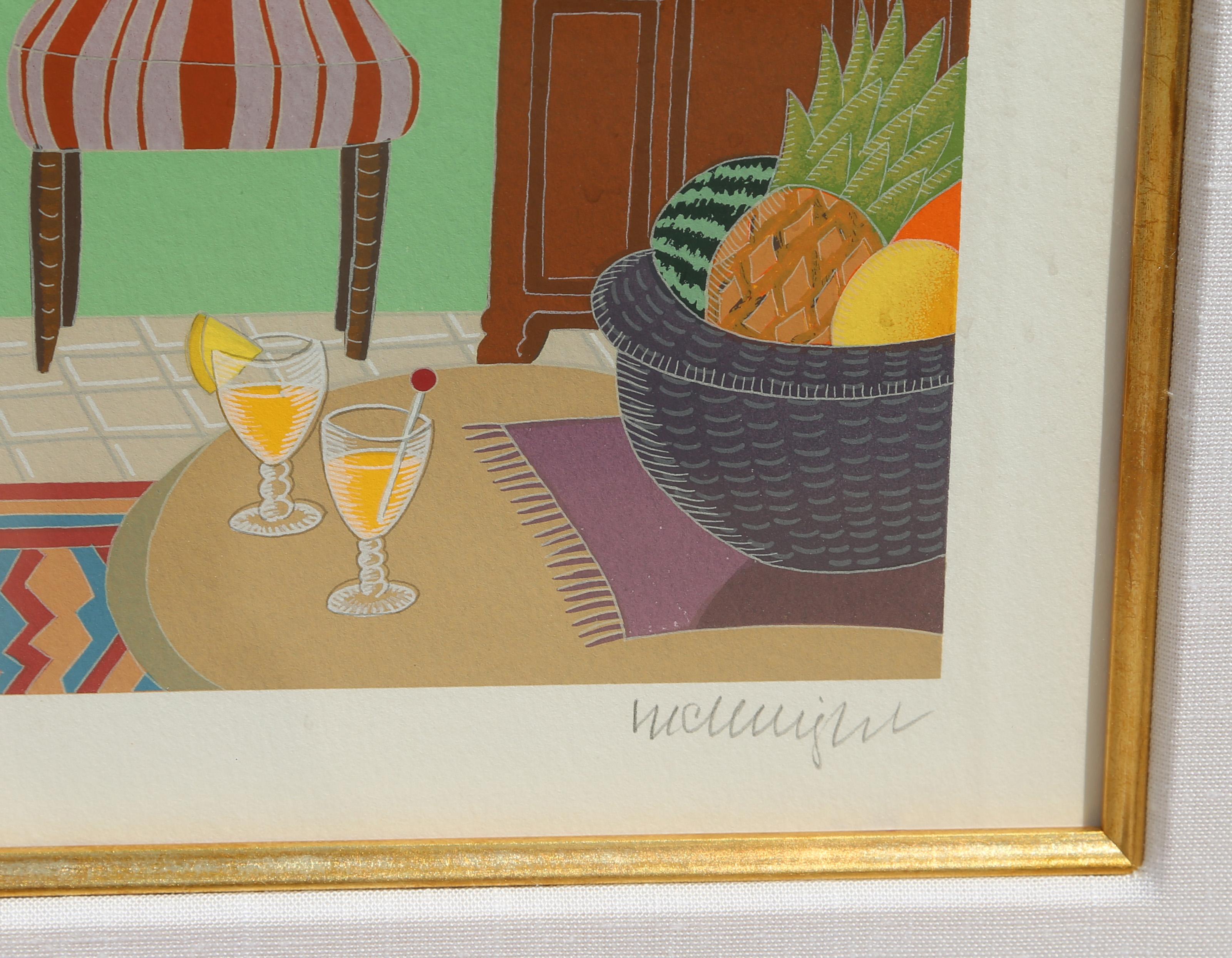Villa Rosa, Pop Art Screenprint by Thomas McKnight 1