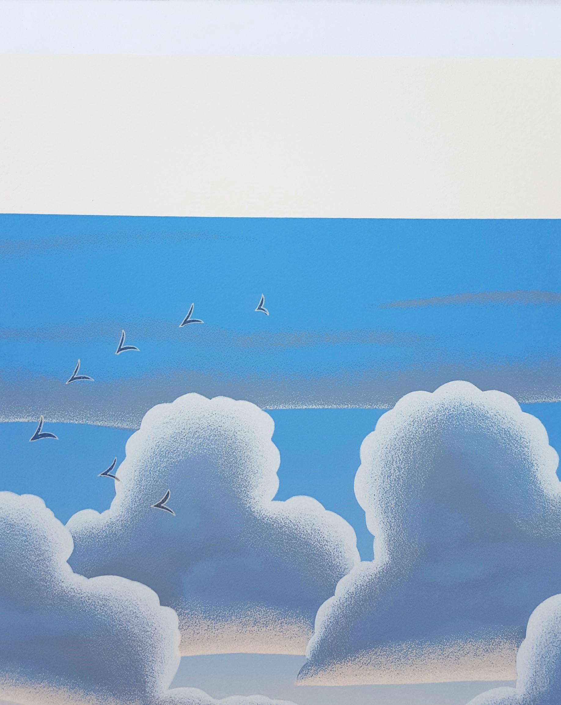 Wainscott - Blue Landscape Print by Thomas McKnight