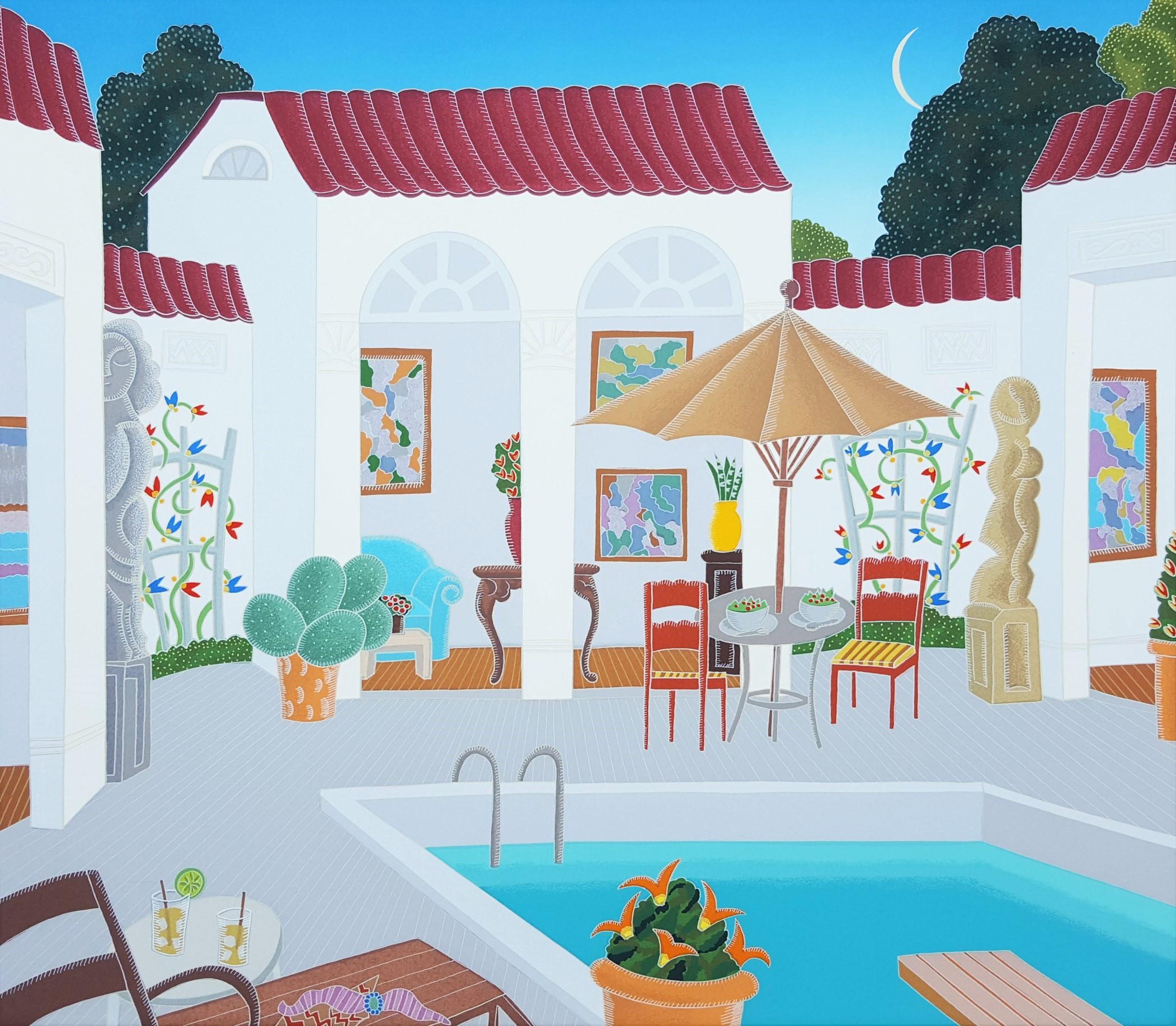 Westhampton /// Contemporary Thomas McKnight Screenprint Hamptons NY Modern Art