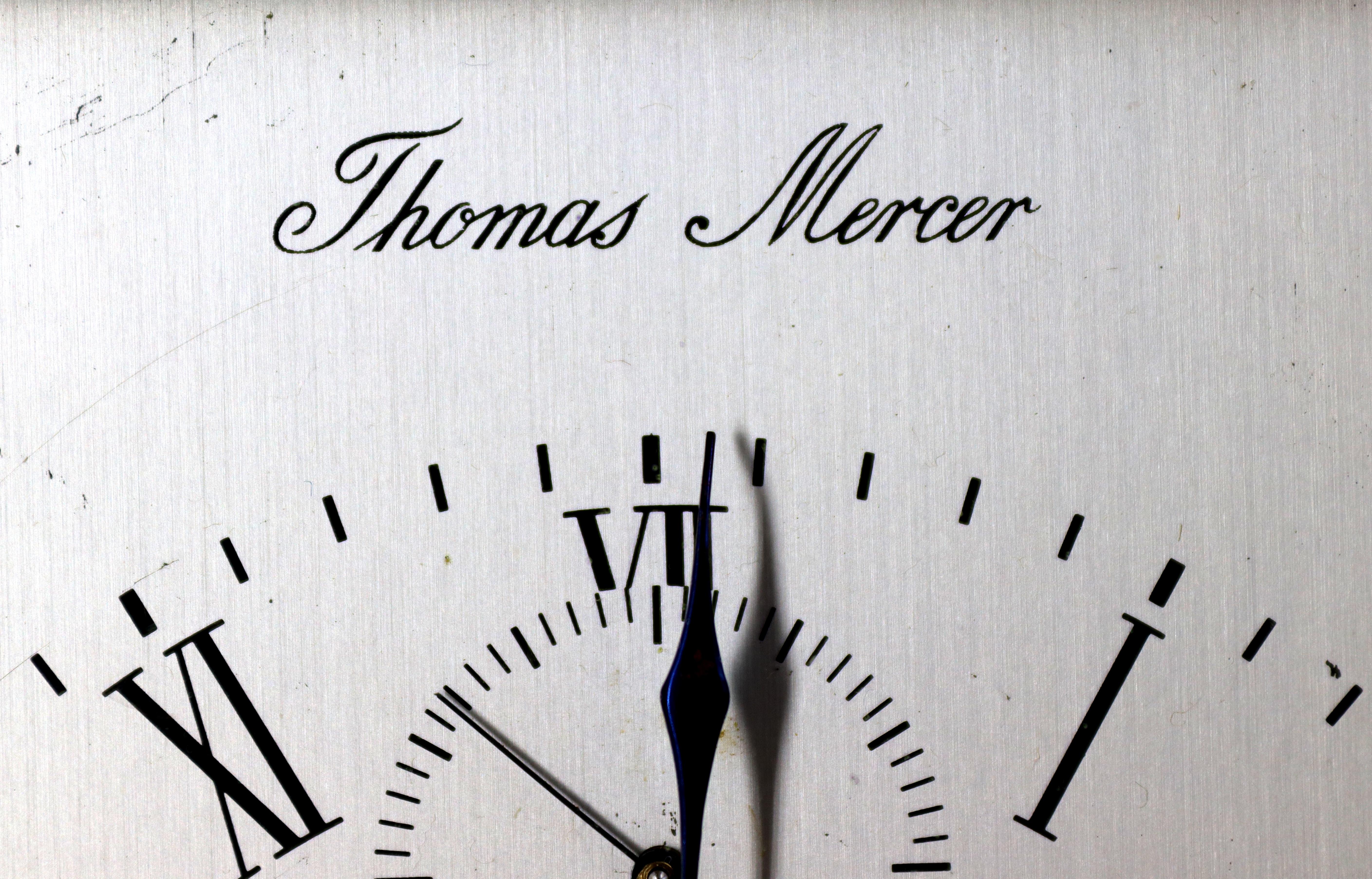 Brass Thomas Mercer Chronometer Carriage Timepiece For Sale