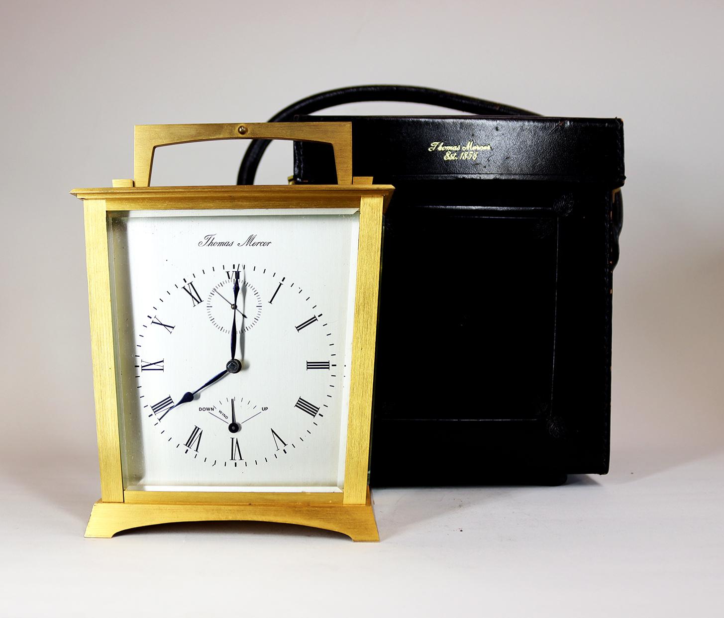 Thomas Mercer Chronometer Carriage Timepiece For Sale 1