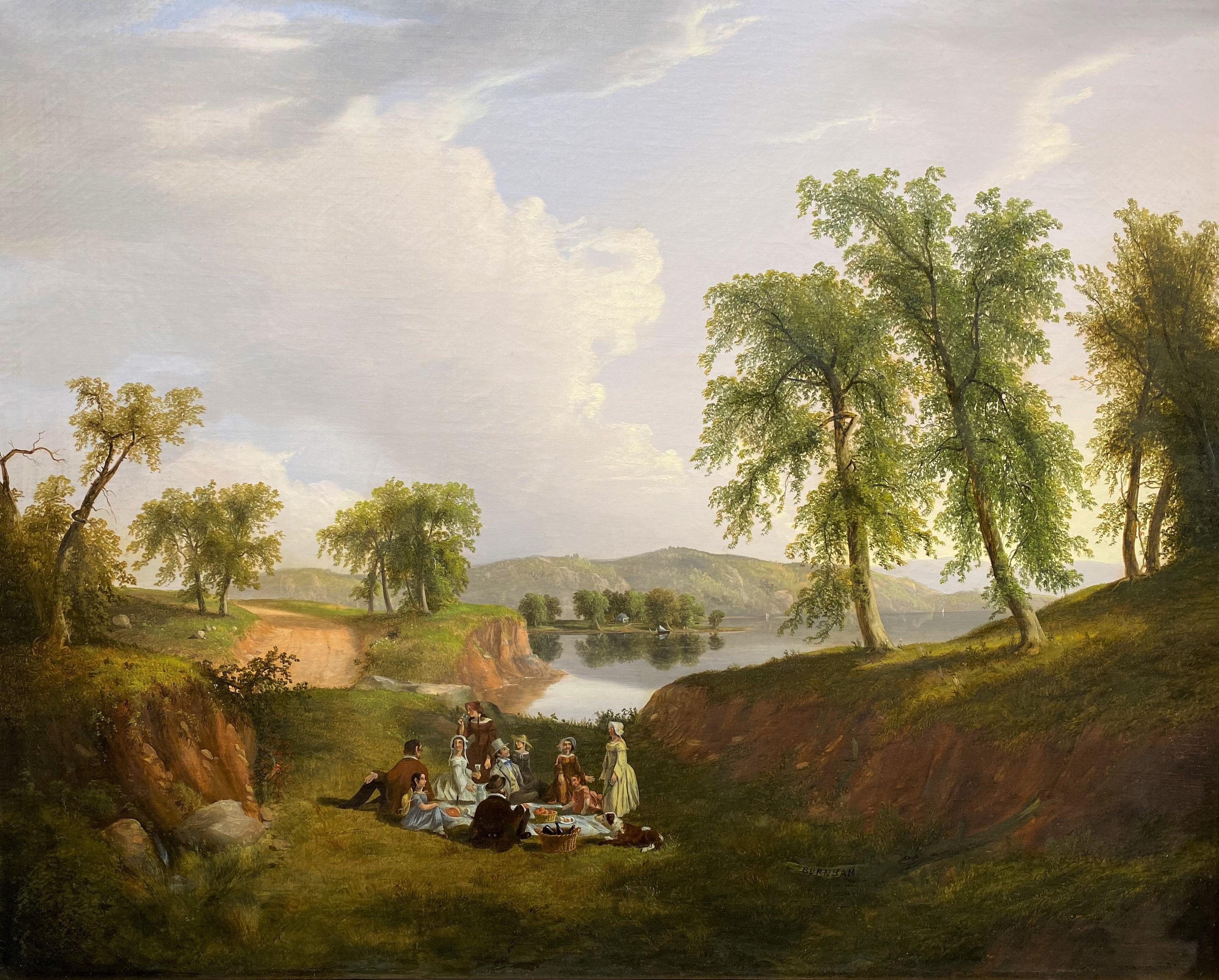 Picnic On The Mohawk - Painting by Thomas Mickell Burnham