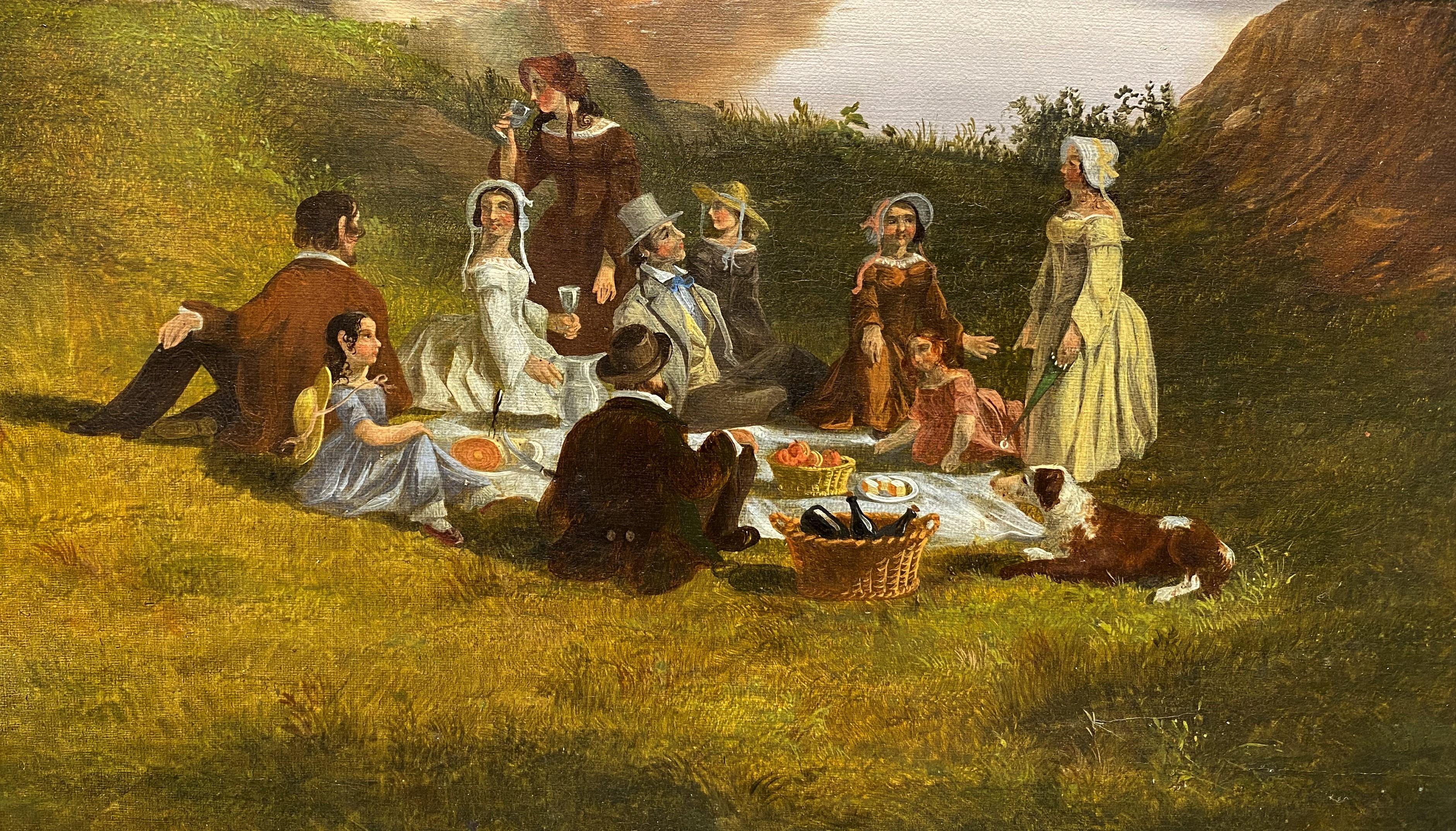 picnic on the hudson painting