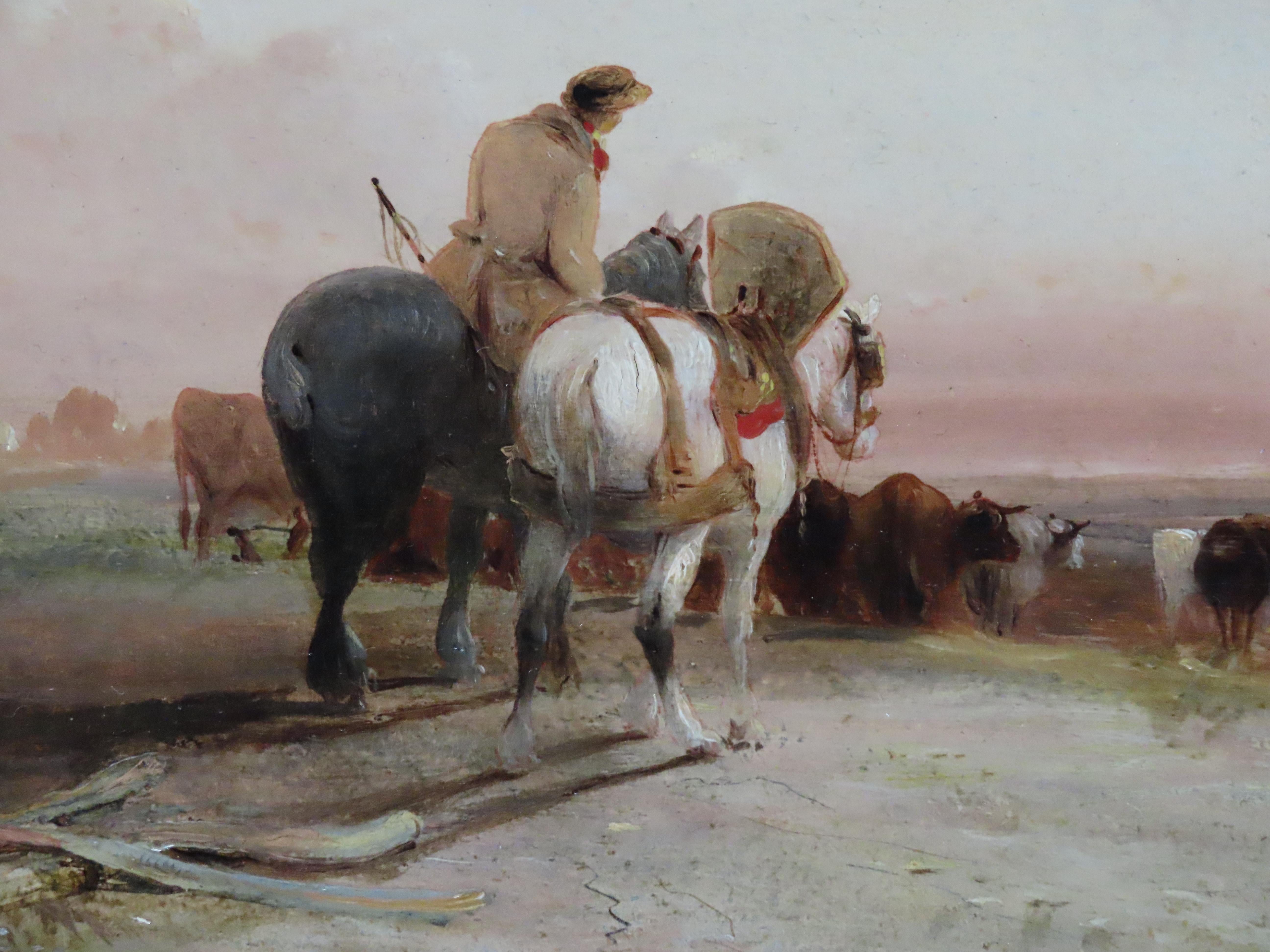 Original Öl auf Leinwand von Thomas Miles Richardson, 