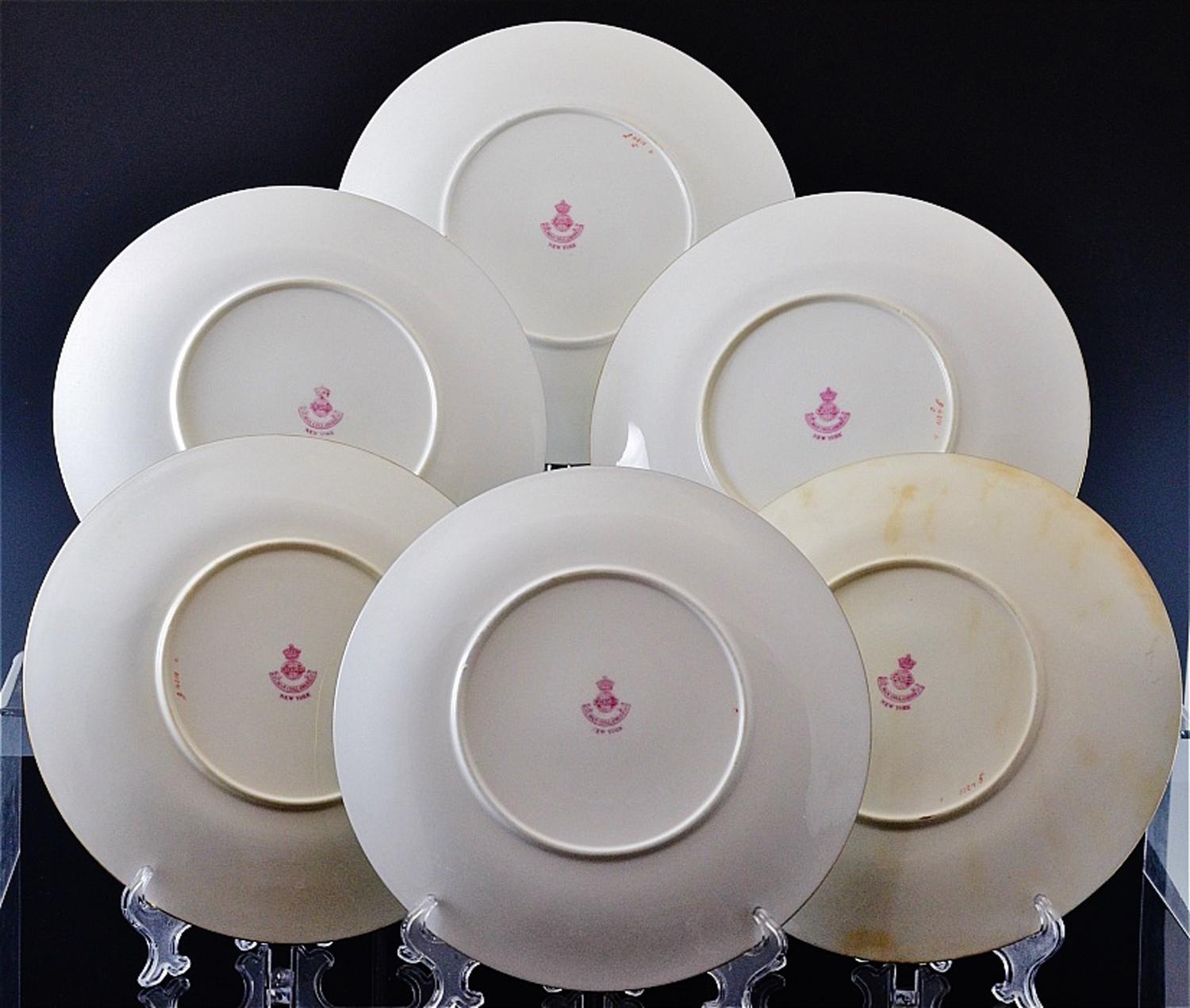 Thomas Minton Porcelain Bird Cabinet Plates, Signed by William Mussil For Sale 7