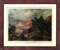 'Grand Canyon of Arizona from Hermit Rim' , Chromolithograph by Thomas Moran