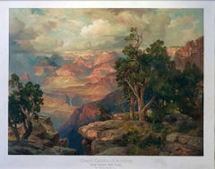 Grand Canyon of Arizona from Hermit Rim Road 1912 (Color Chromolithograph)