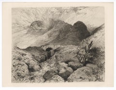 « The Pass of Glencoe, Écosse », gravure originale