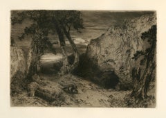 "Twilight in Arizona" original etching