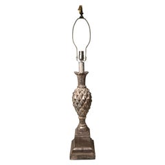 Thomas Morgan Regency Style White Gold Pineapple Lamp