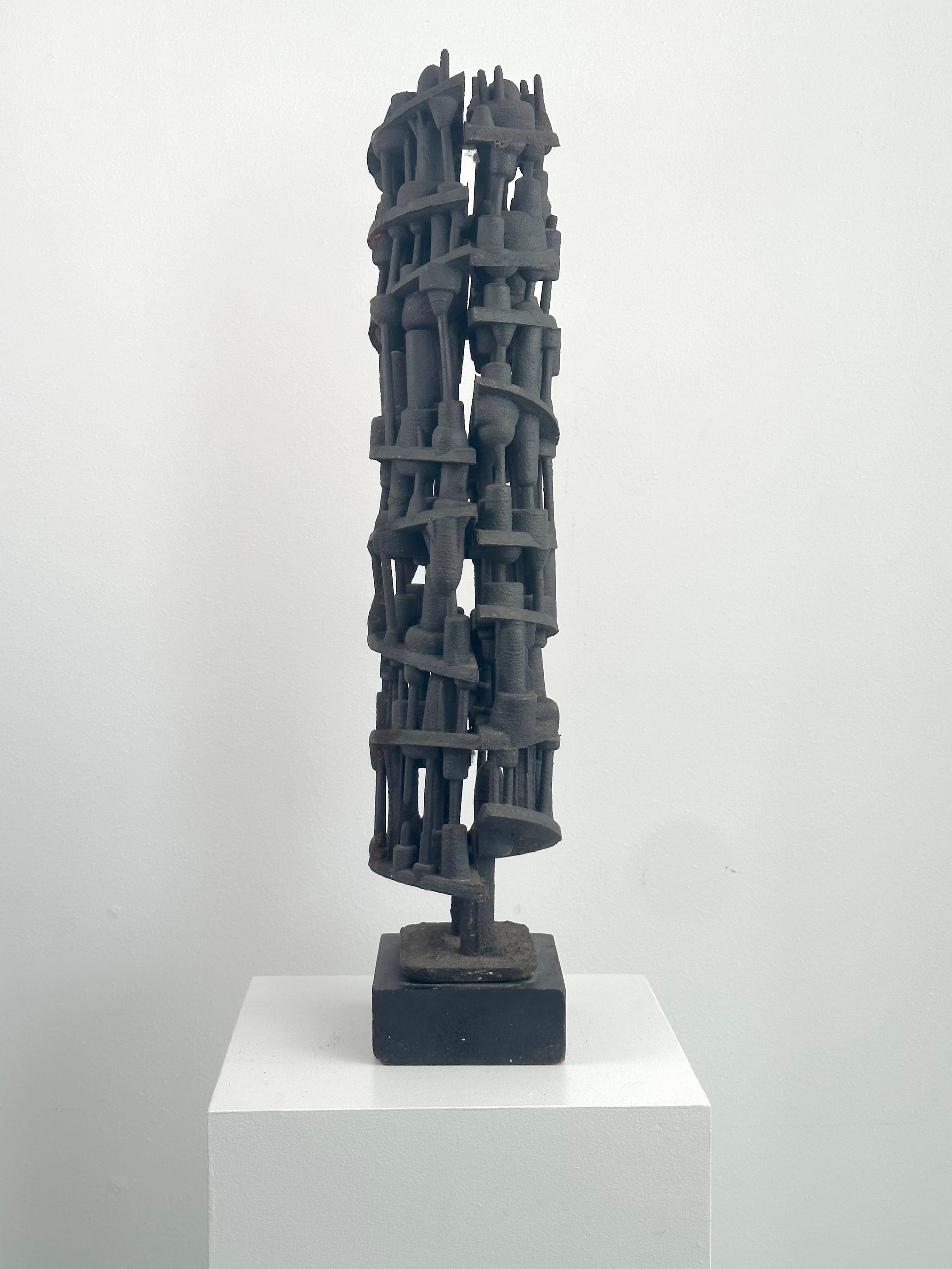 Escultura moderna de mediados de siglo expresionista abstracta sin título en venta 5