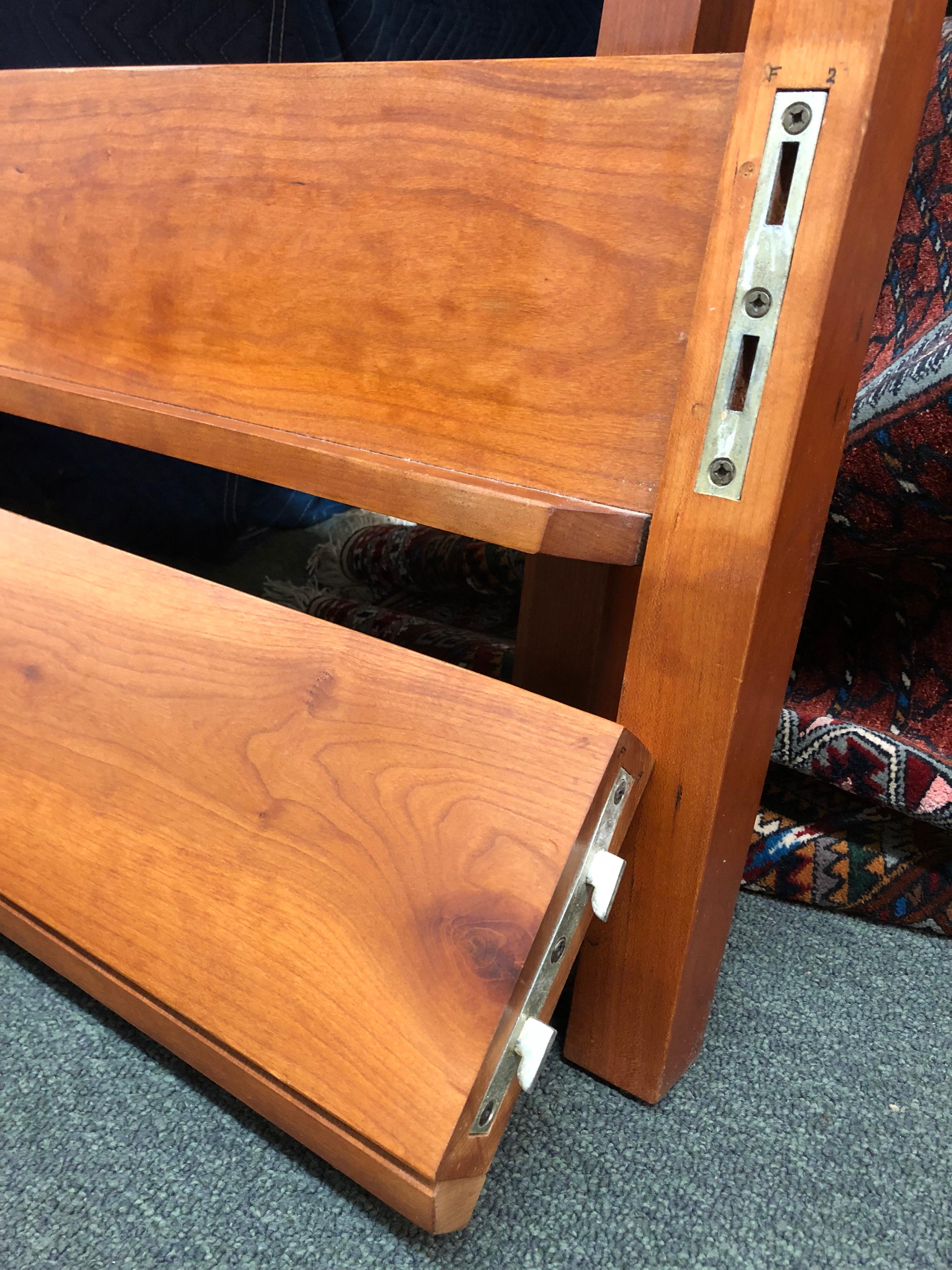 Thomas Moser King Size Cherry Sleigh Bed Frame For Sale at 1stDibs