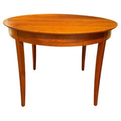 Used Thomas Moser Round Cherry Center Table or  Dining Table with Single Leaf