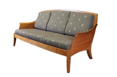 Thomas Moser Canapé 3 places à ailes en cerisier moderne et scandinave 78"