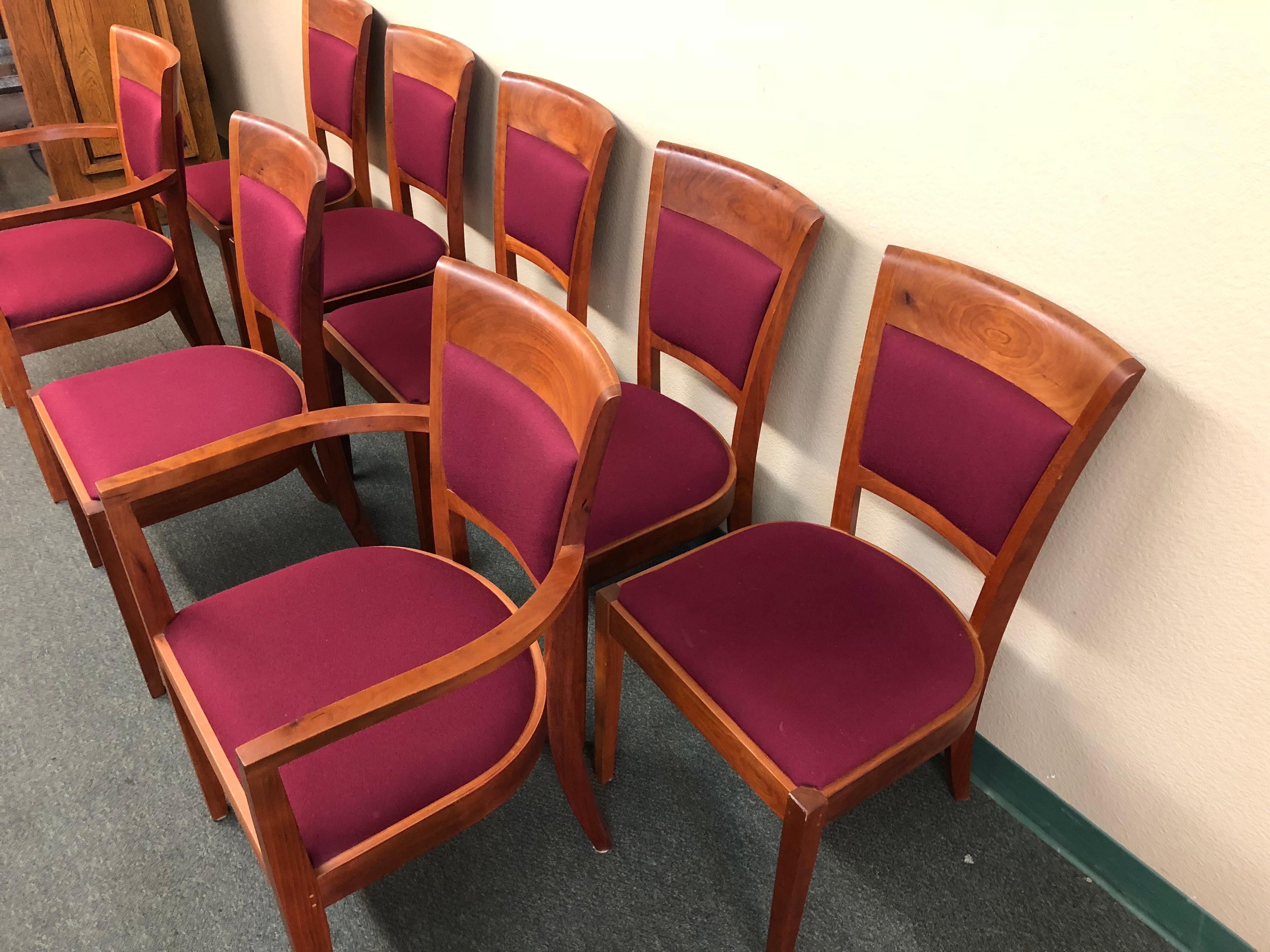 Mid-Century Modern Thomas Moser Set of Eight Harpswell Chairs For Sale
