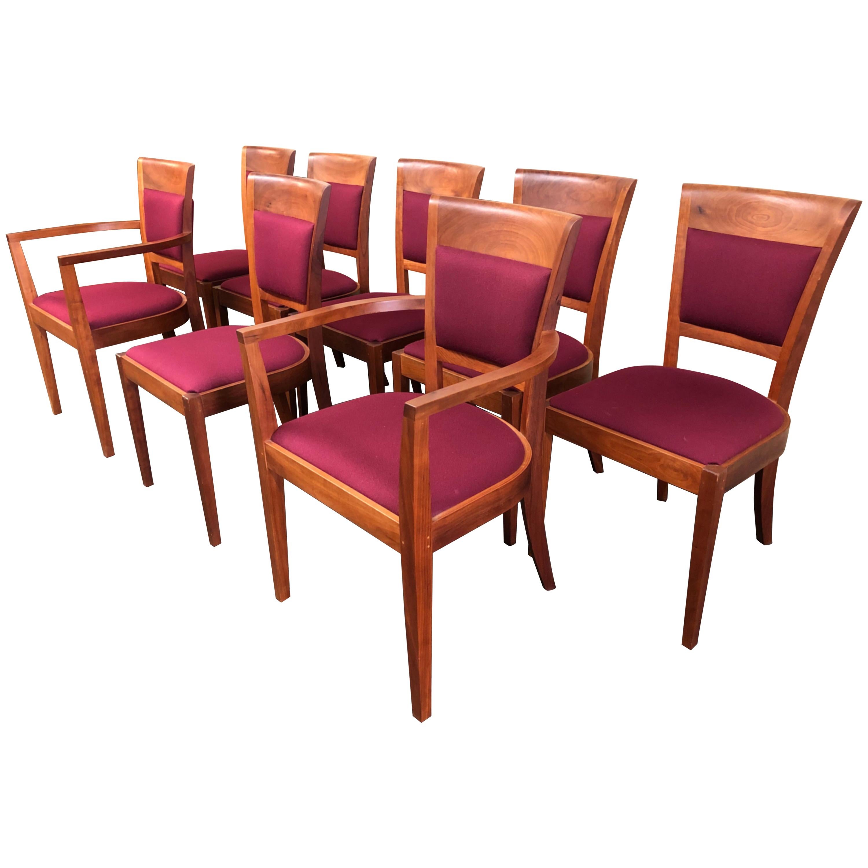 Thomas Moser Set of Eight Harpswell Chairs For Sale
