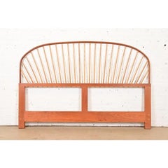Thomas Moser Shaker Carved Cherry Wood King Size Spindle Headboard