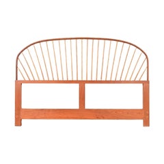 Thomas Moser Shaker Carved Cherry Wood King Size Spindle Headboard