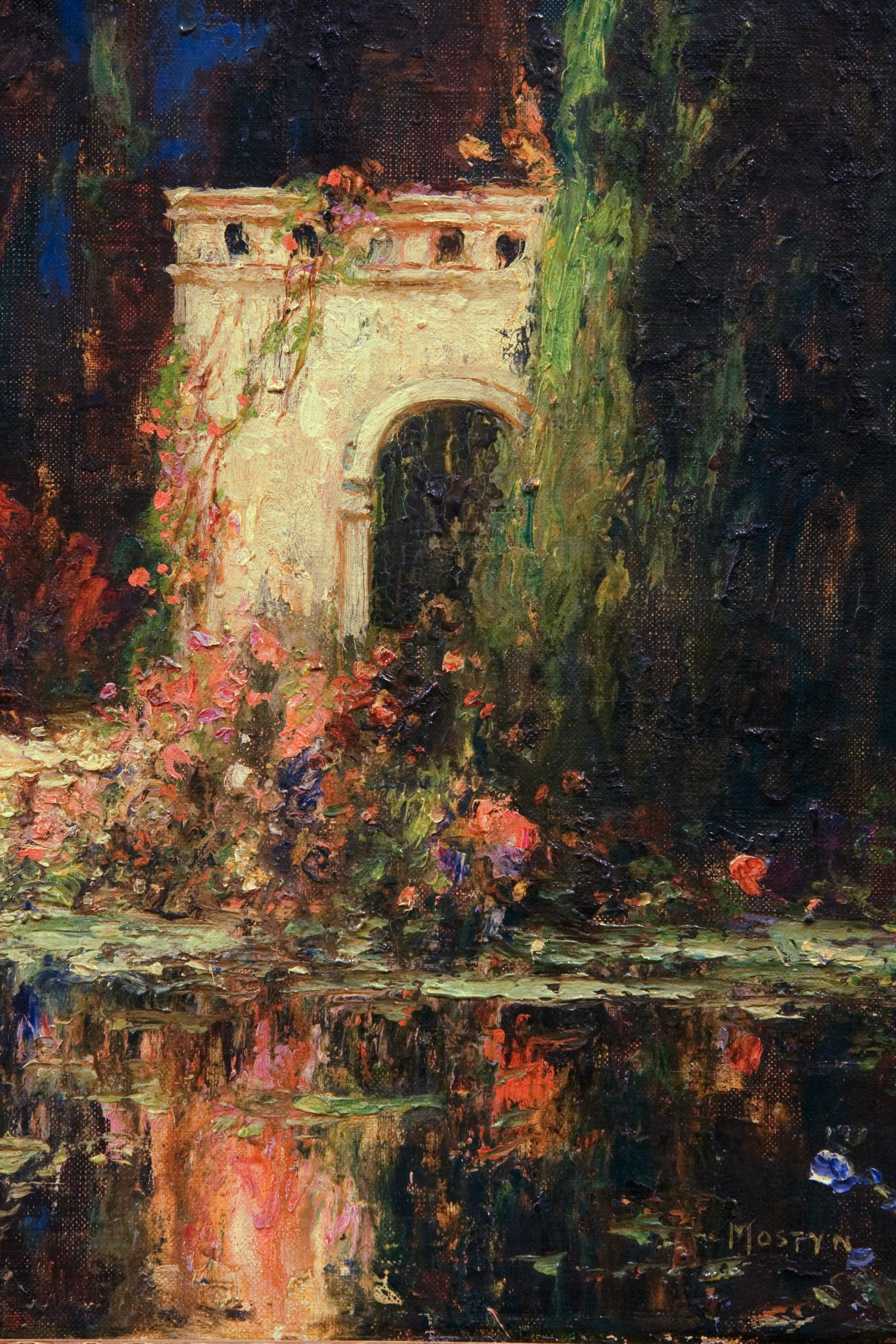 Memoria del jardín - Painting de Thomas Mostyn