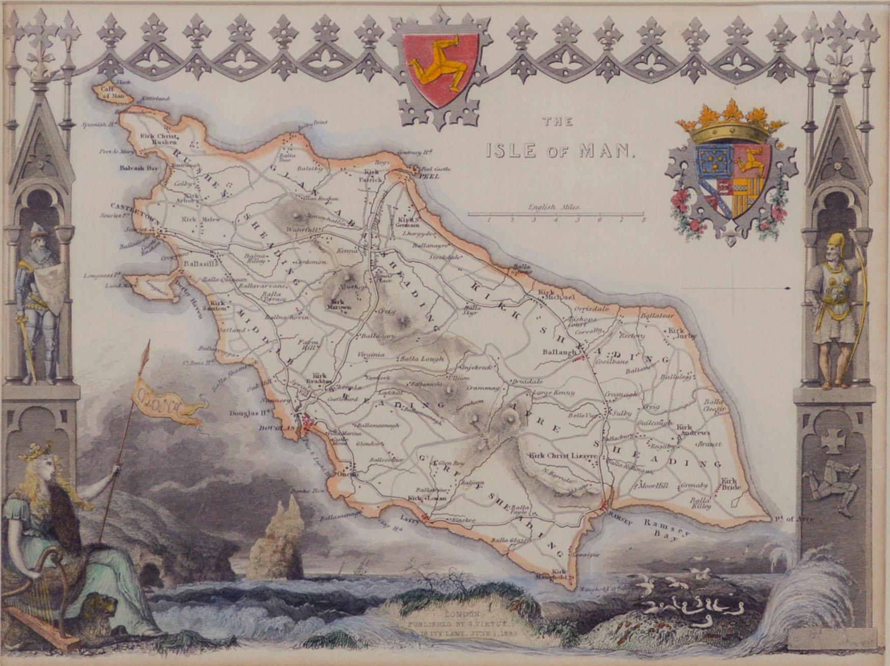 19th Century The Isle of Man - Print by Thomas Moule