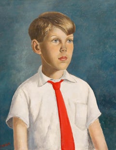 Thomas Saunders Nash (1891-1968) - Framed Oil, Portrait of the Artist's Son