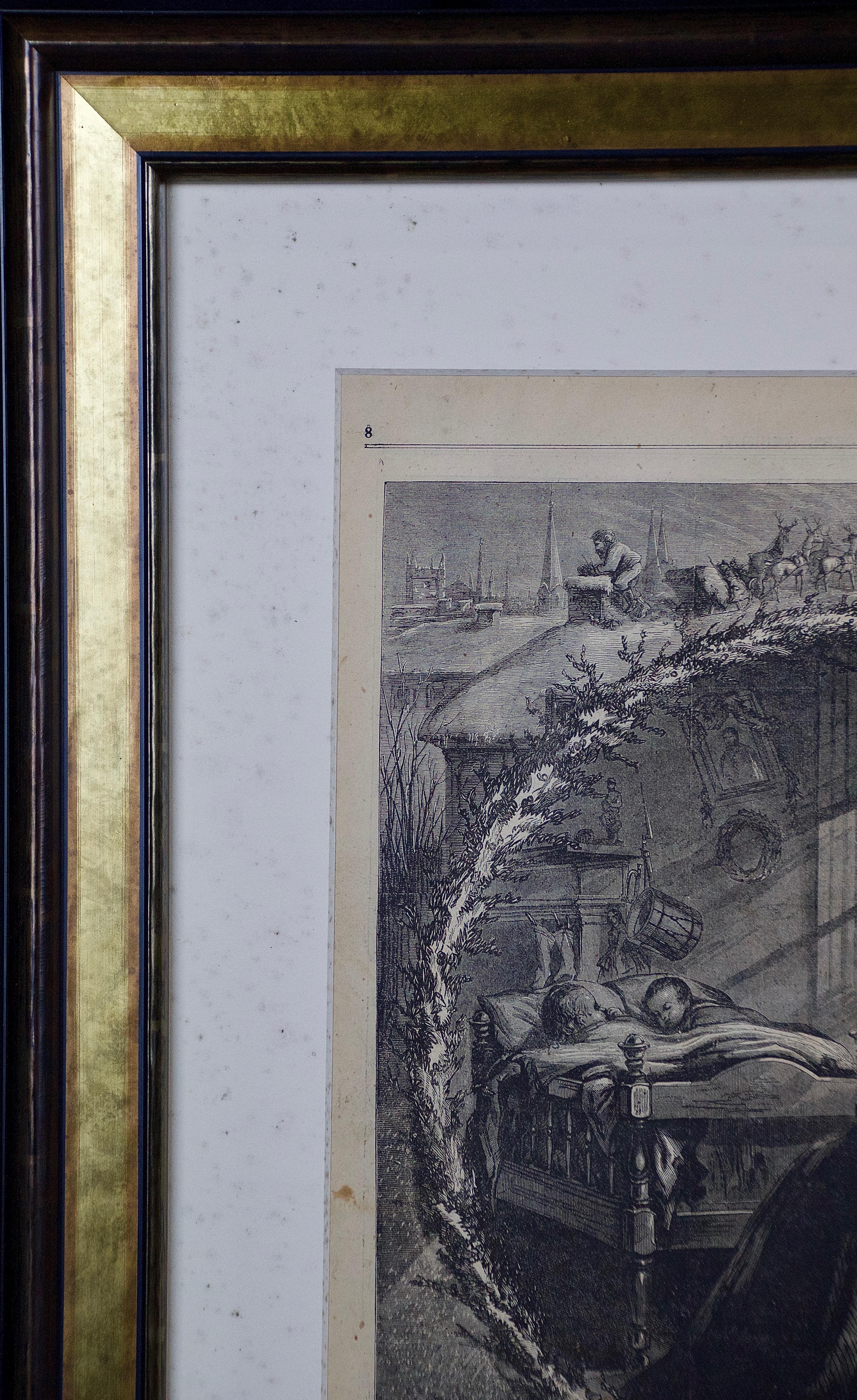 A Pair of Civil War Christmas Thomas Nast Harper's Weekly Woodcut Engravings  5