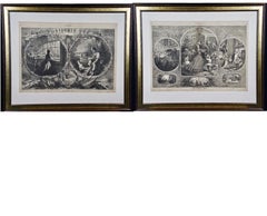 A Pair of Civil War Christmas Thomas Nast Harper's Weekly Woodcut Engravings