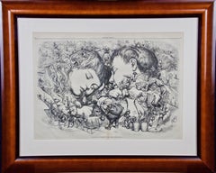 Antique Christmas 1873, "The Same Old Story", Thomas Nast Harper's Weekly Engraving