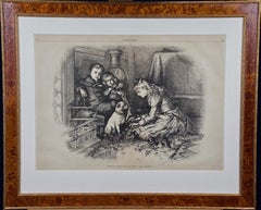 "Christmas Fancies", Thomas Nast Harper's Weekly Engraving, 19th Century