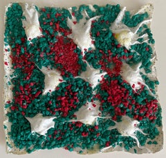 Mixed Media Gravel Painting, Sculpture Abstract Expressionist Thomas Nozkowski