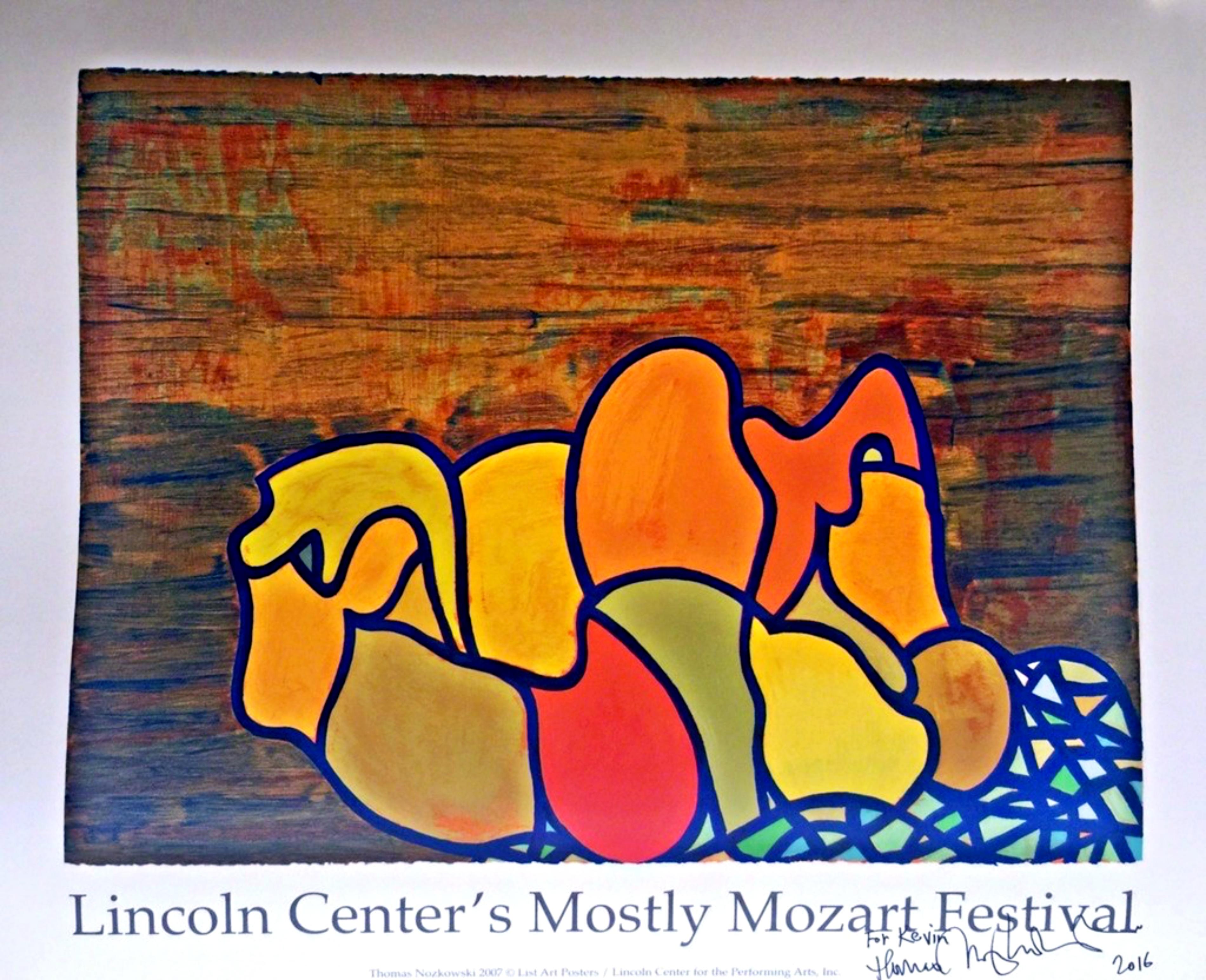 Abstrakte Abstraktion für Lincoln Center, handsigniert, datiert, beschriftet von Thomas Nozkowski