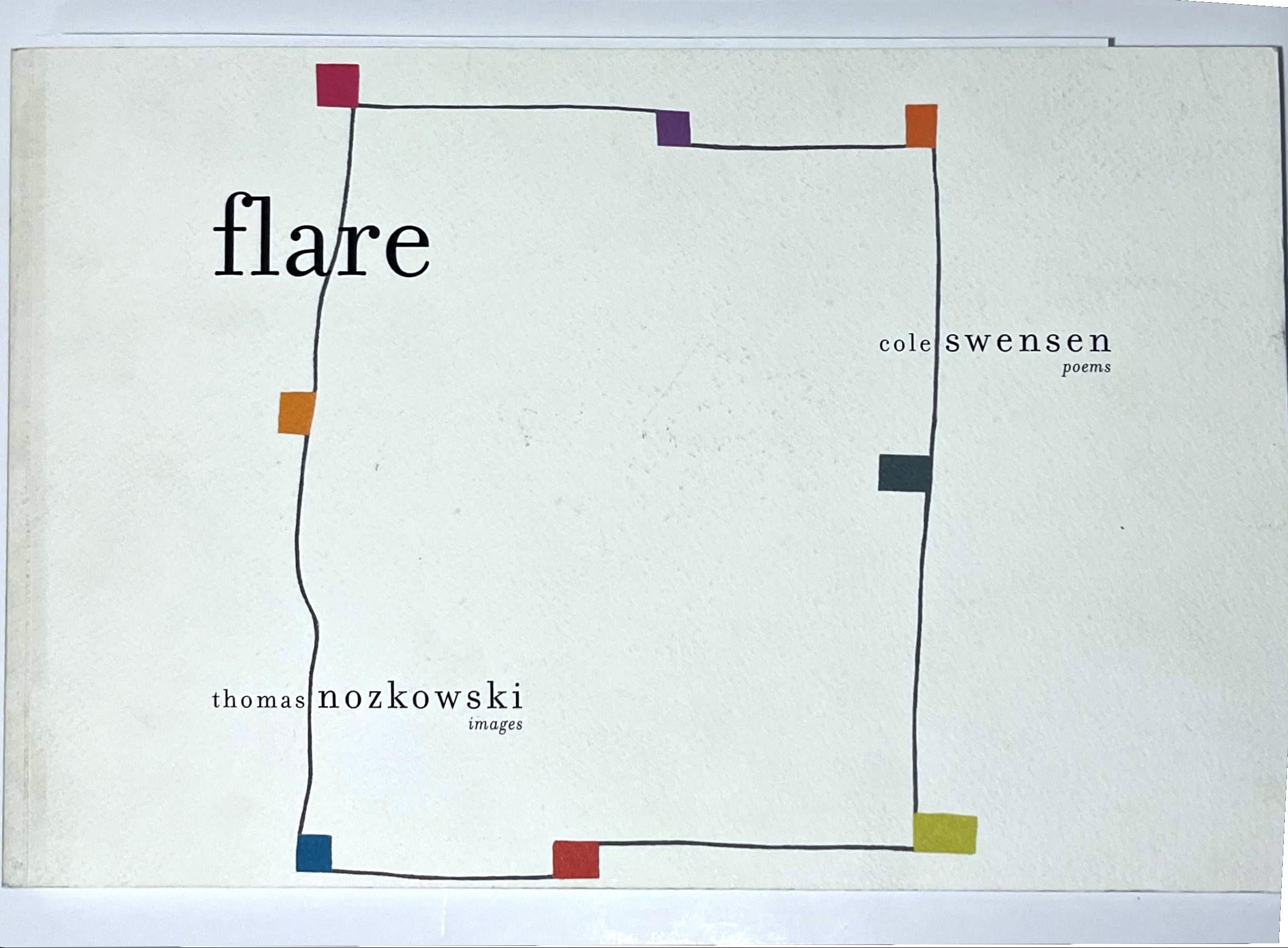 Monograph titled FLARE Thomas Nozkowski Images (hand signed by Thomas Nozkowski) For Sale 1