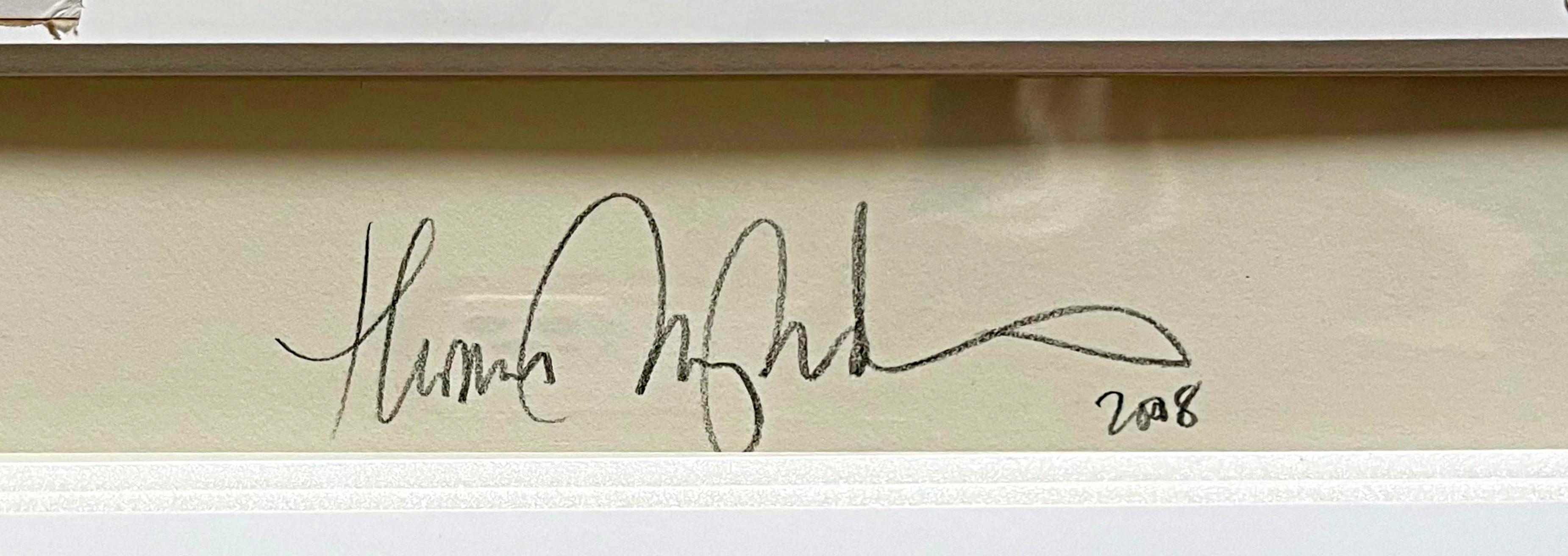 Rare etching with aquatint on Hahnemühle paper, Signed/N Framed ex Deutsche bank - Print by Thomas Nozkowski