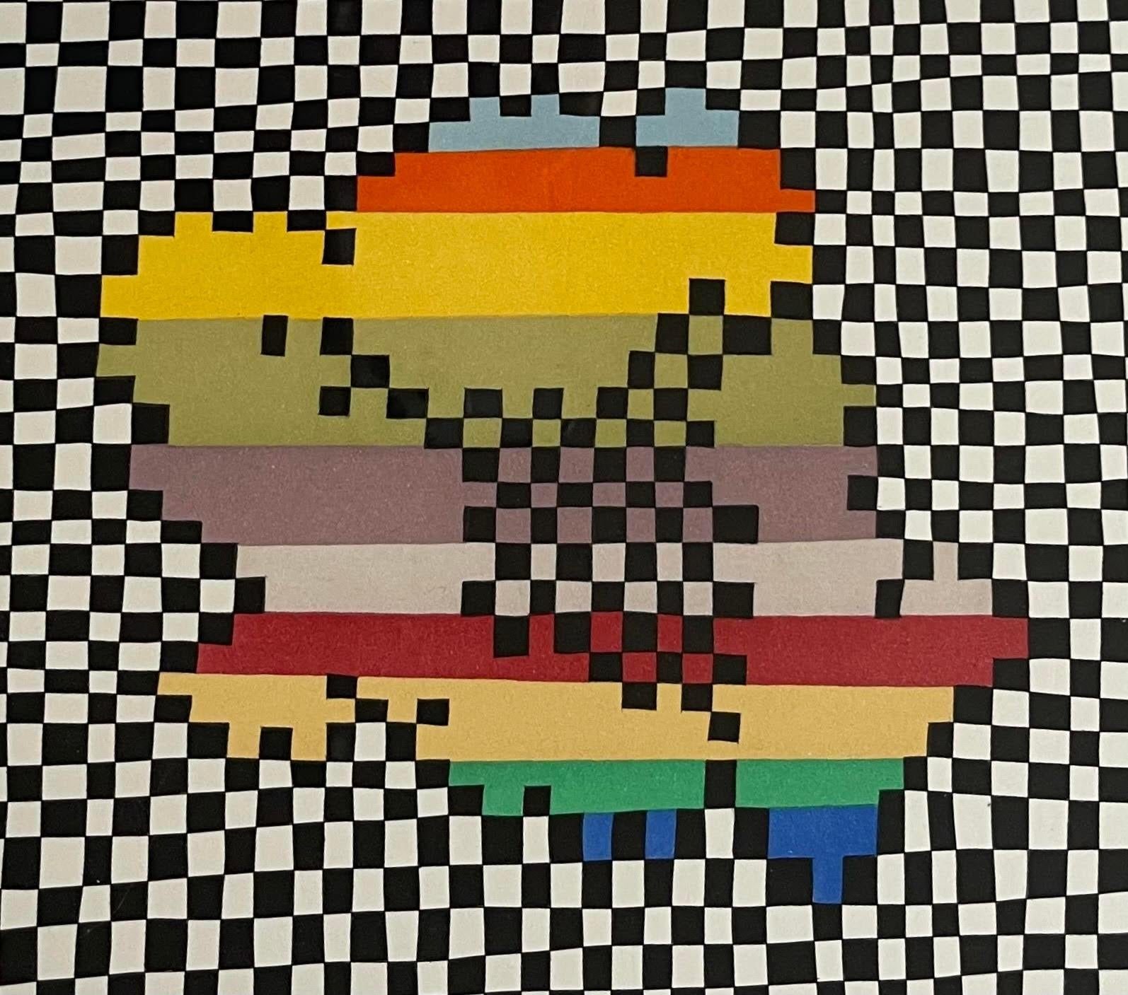 perler bead sunset