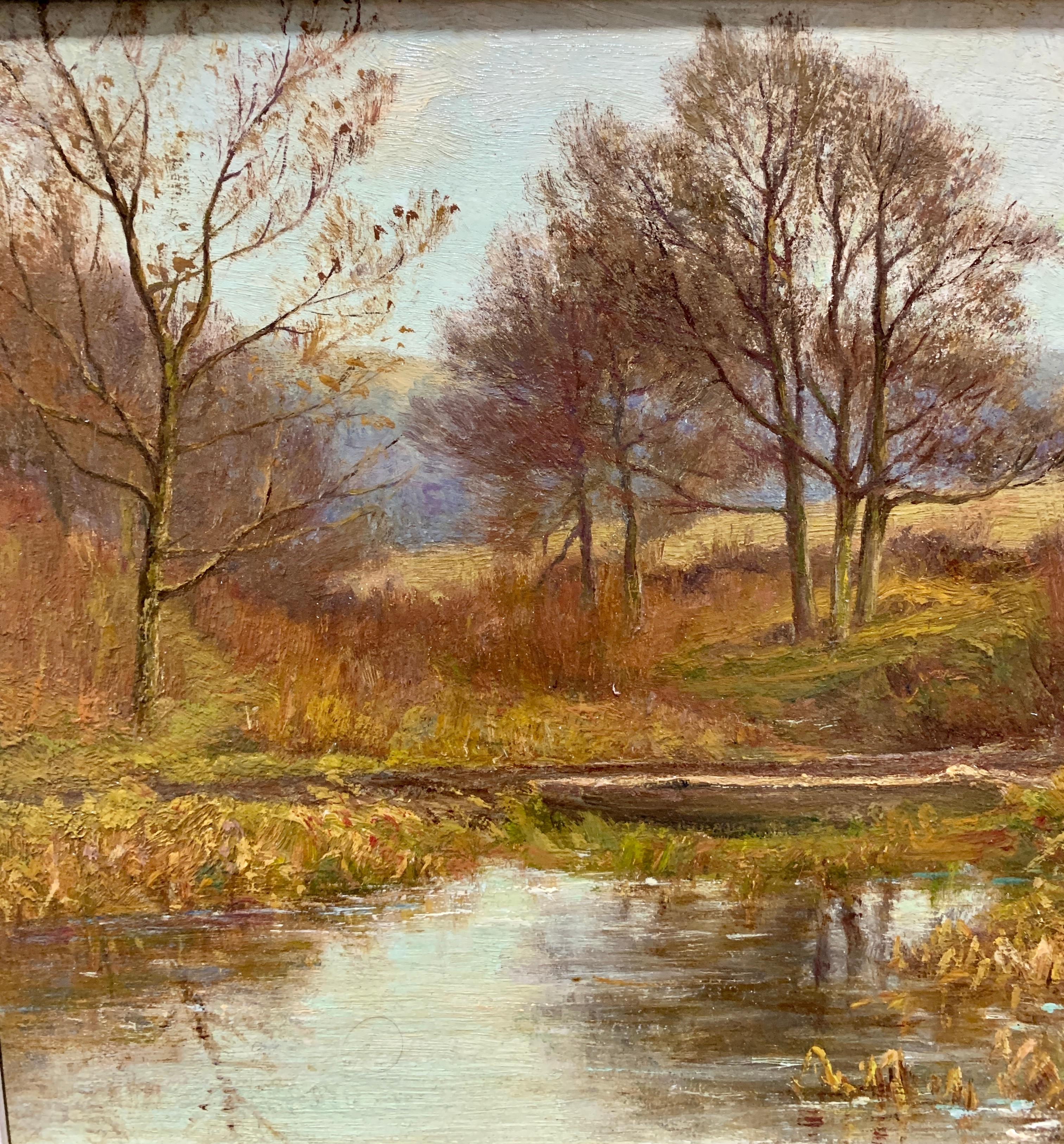 Merveilleux paysage fluvial victorien anglais. 

Thomas O Hume est un peintre paysagiste anglais qui a exposé de 1864 à 1892.

Il a exposé ses peintures à la Royal Academy, au British Institute et à la Walker Gallery de Liverpool, à la Manchester