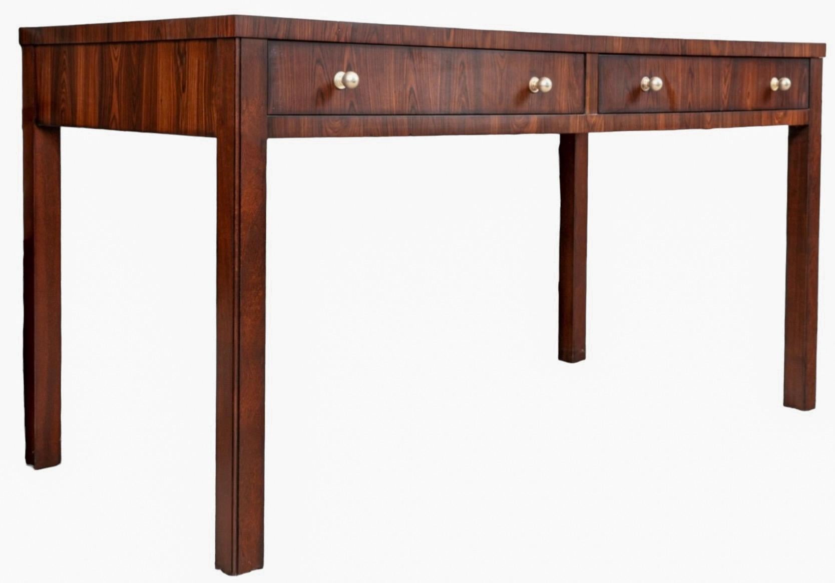 Thomas O’Brien For Century Modern Mahogany & Kingwood Writing Desk / Table  In Good Condition In Kennesaw, GA