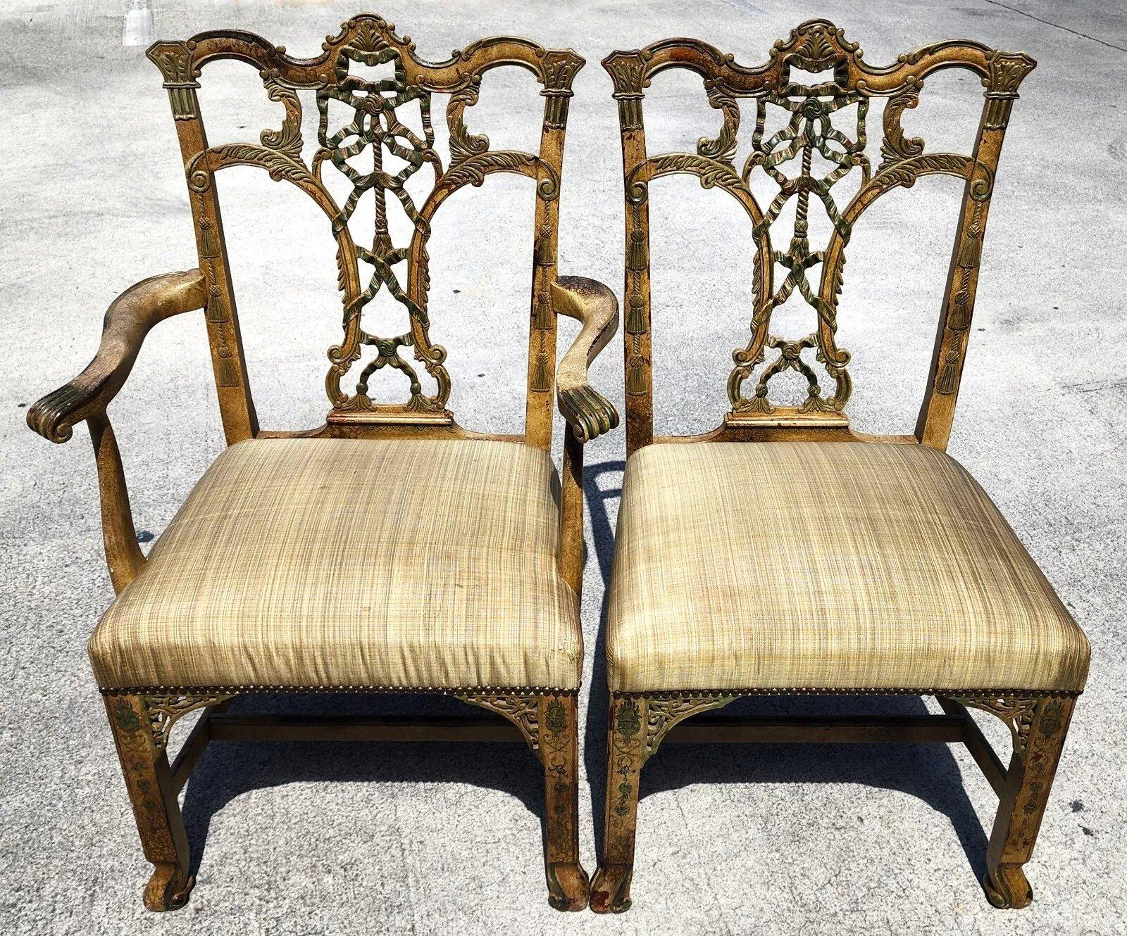 Thomas O’Brian for Hickory Chair Co Emma Chairs In Good Condition For Sale In Lake Worth, FL