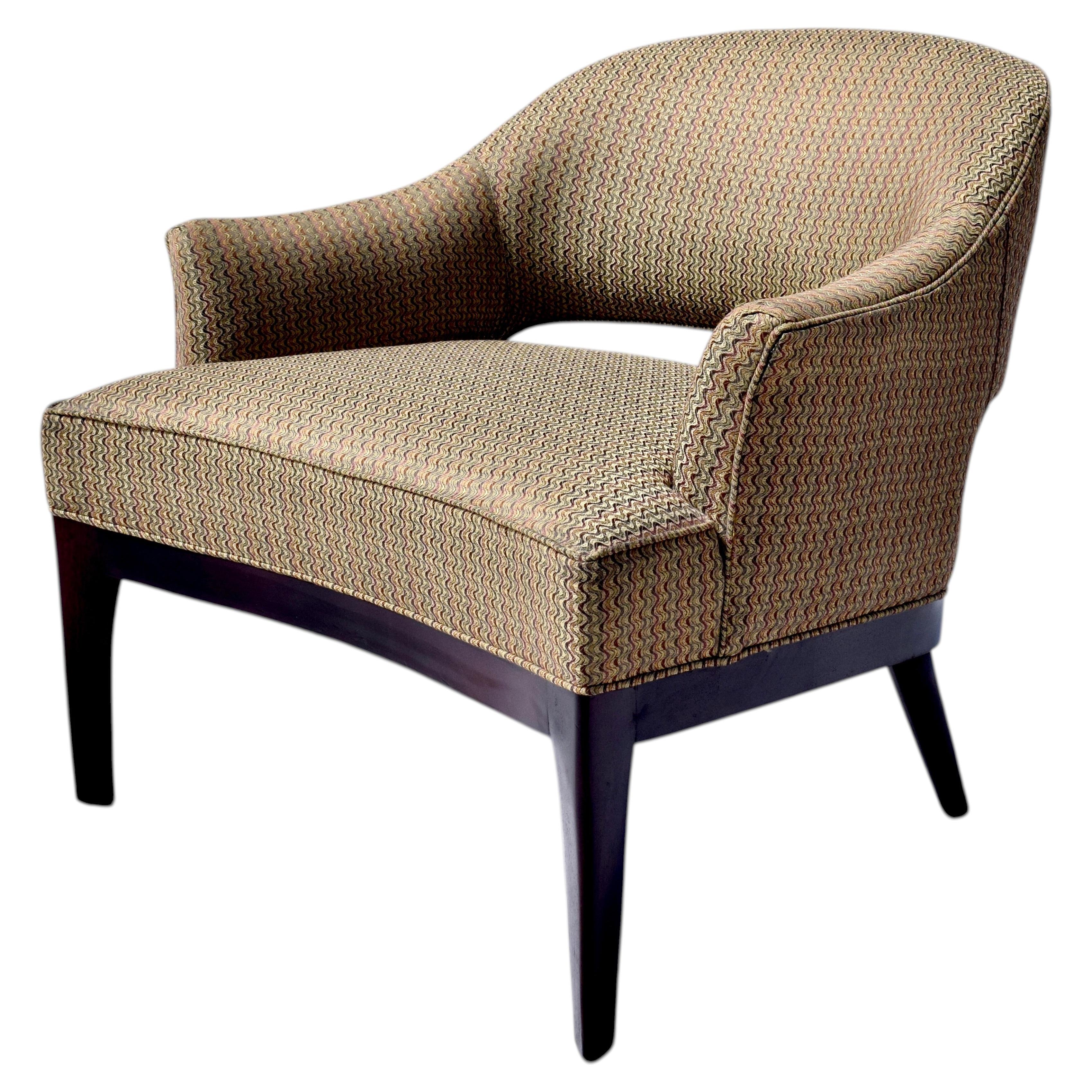 Thomas O'Brien Continental Club Chair in the Manner of Erwin Lambeth For Sale