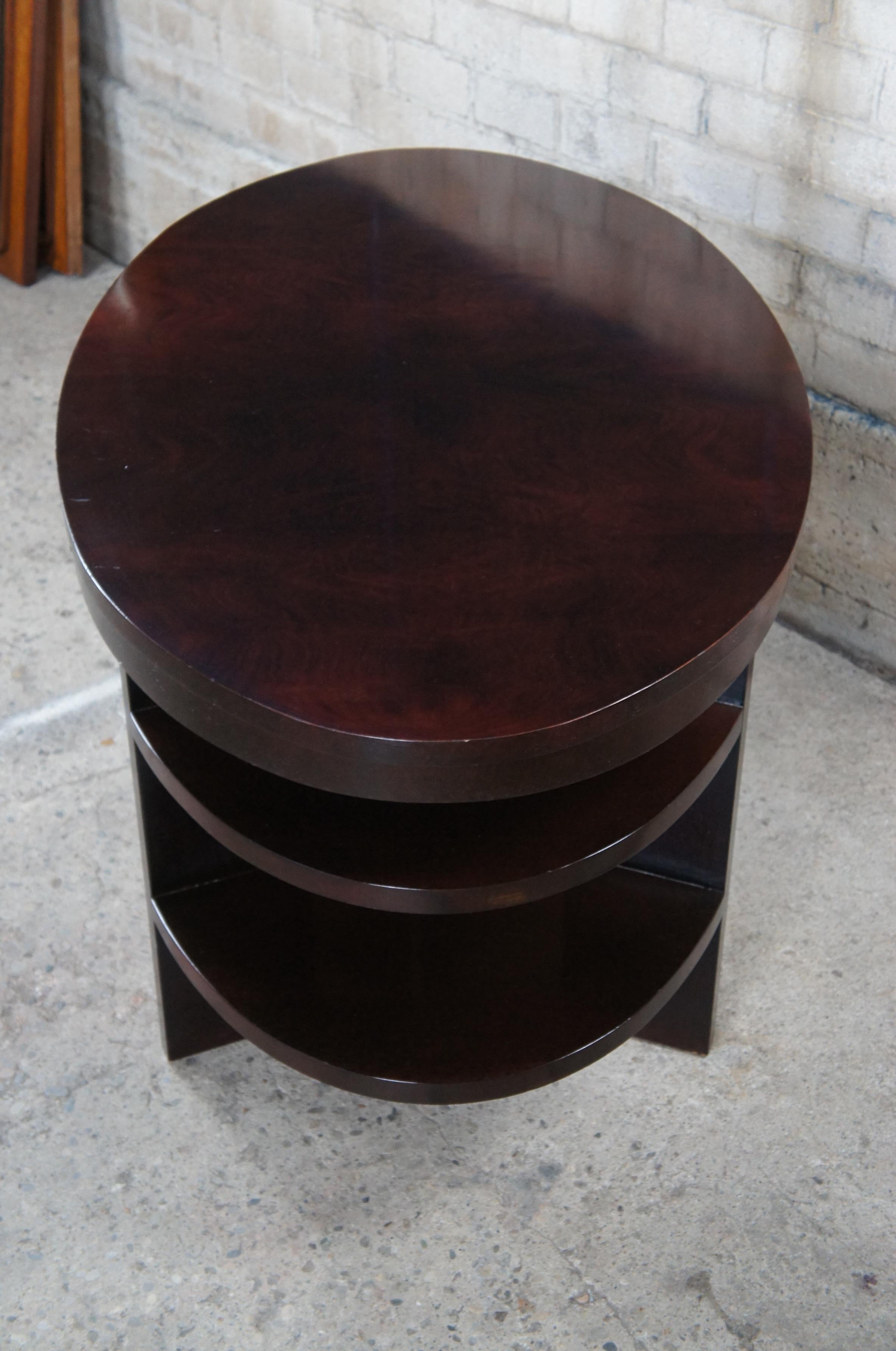 Thomas O'Brien for Hickory Chair Modern Mahogany Library Table or Desk Bookcases 5