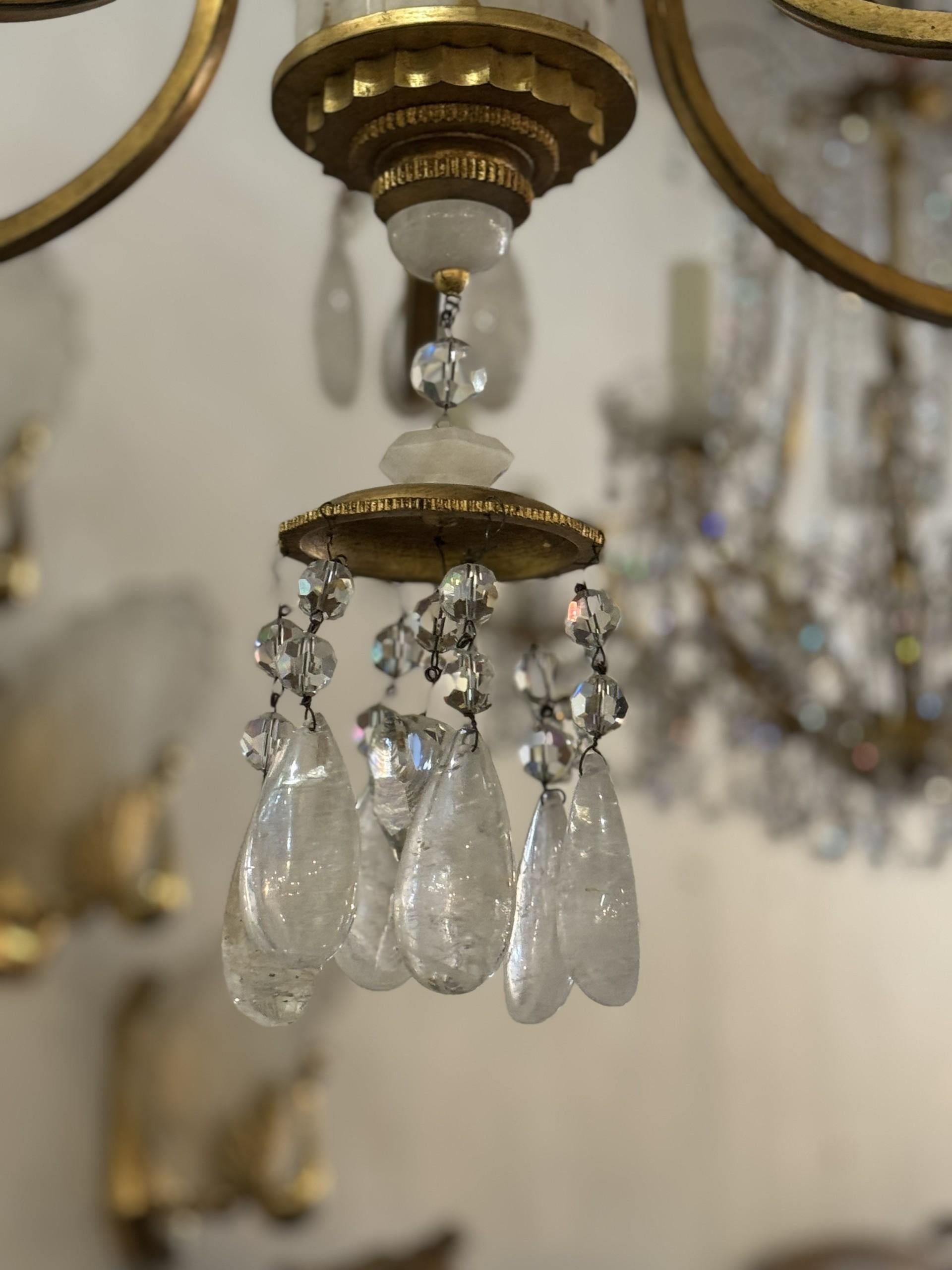 Contemporary Thomas O'Brien Rock Crystal Chandelier For Sale
