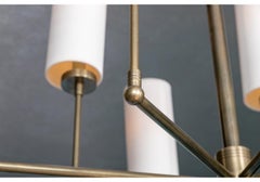 Thomas O'Brien Ziyi 8 Light Hand-Rubbed Antique Brass Chandelier #1