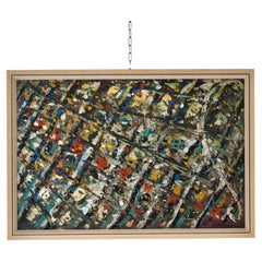 Thomas O
Donnell Oil On Board Abstract Painting