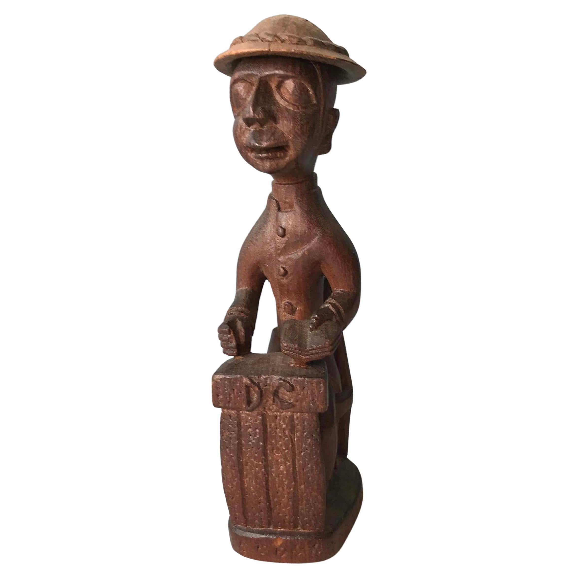 Thomas Ona Carving District commissioner Yoruba African Tribal Nigeria For Sale