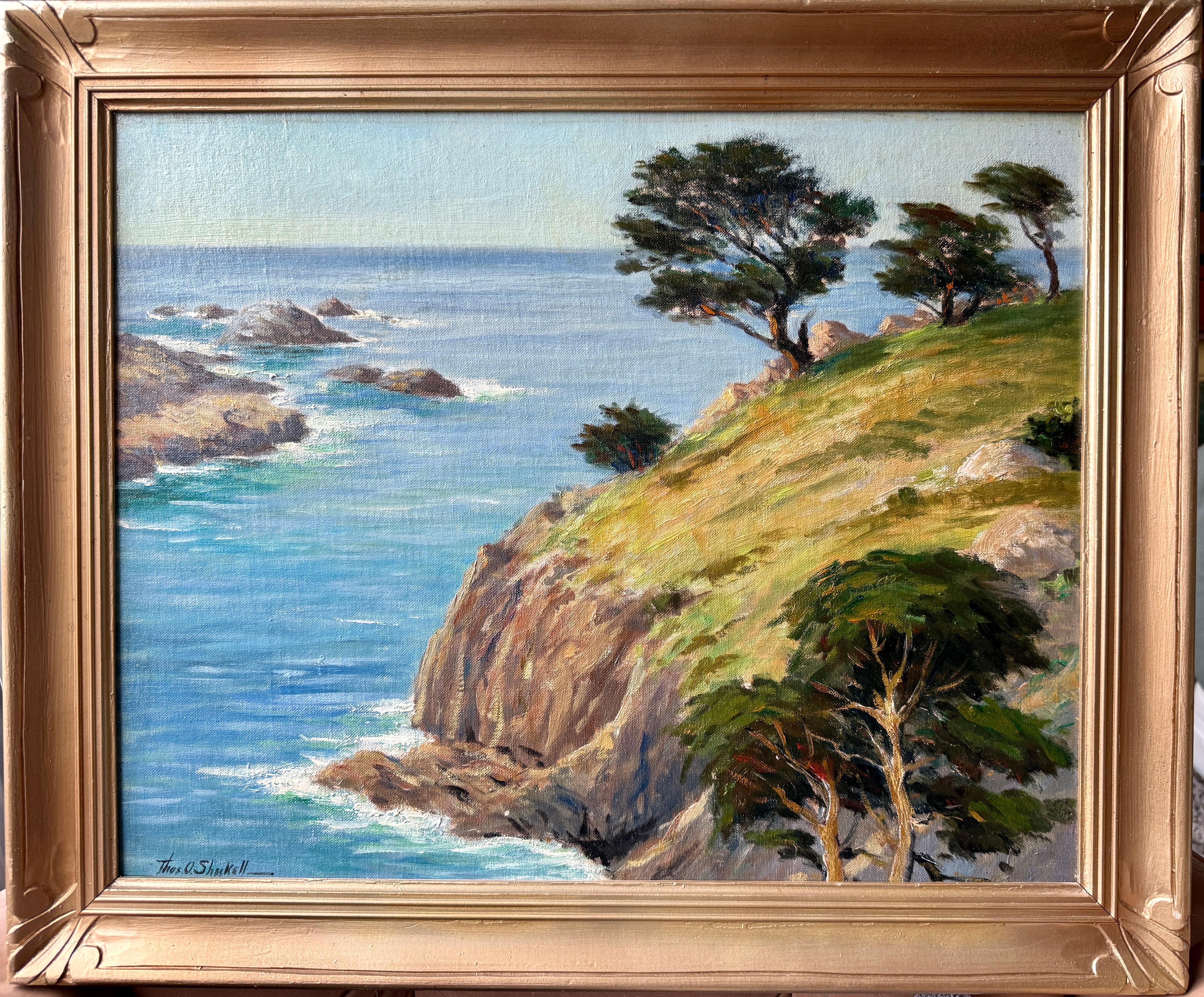 The Highlands Point Lobos Carmel California 1930 Thomas O. Sheckell Original Oil
