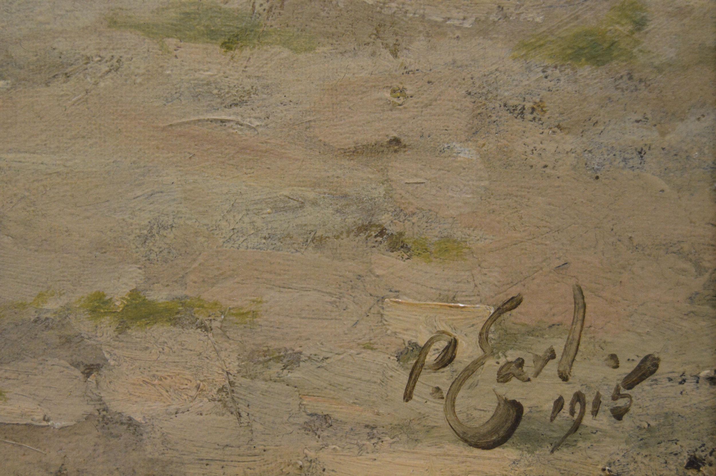 Thomas Percy Earl
Británico, (1874-1947)
Bunty
Óleo sobre lienzo, firmado y fechado en 1915, con la inscripción 