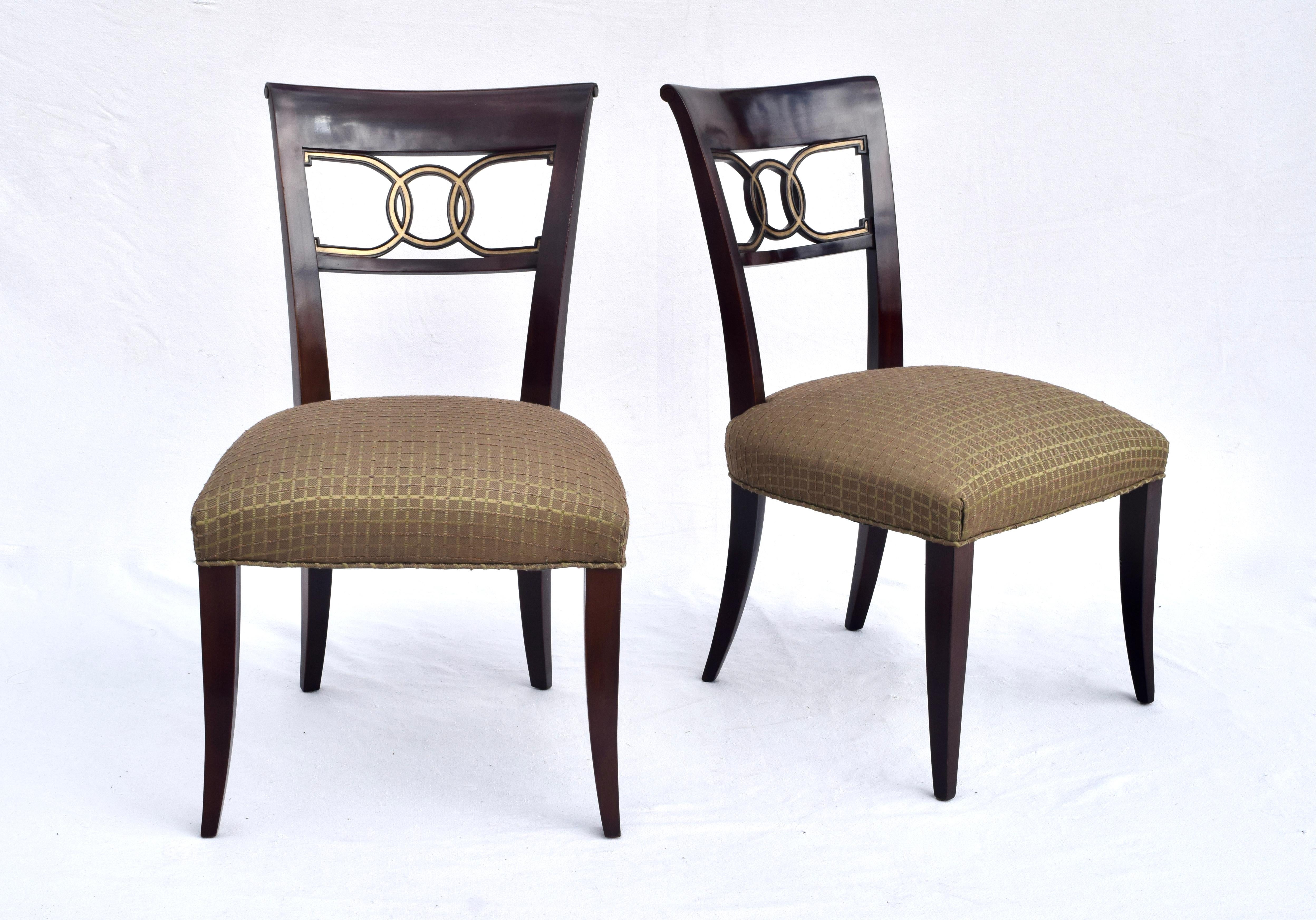Late 20th Century Thomas Pheasant for Baker Cleo Dining Chairs, Set of 12