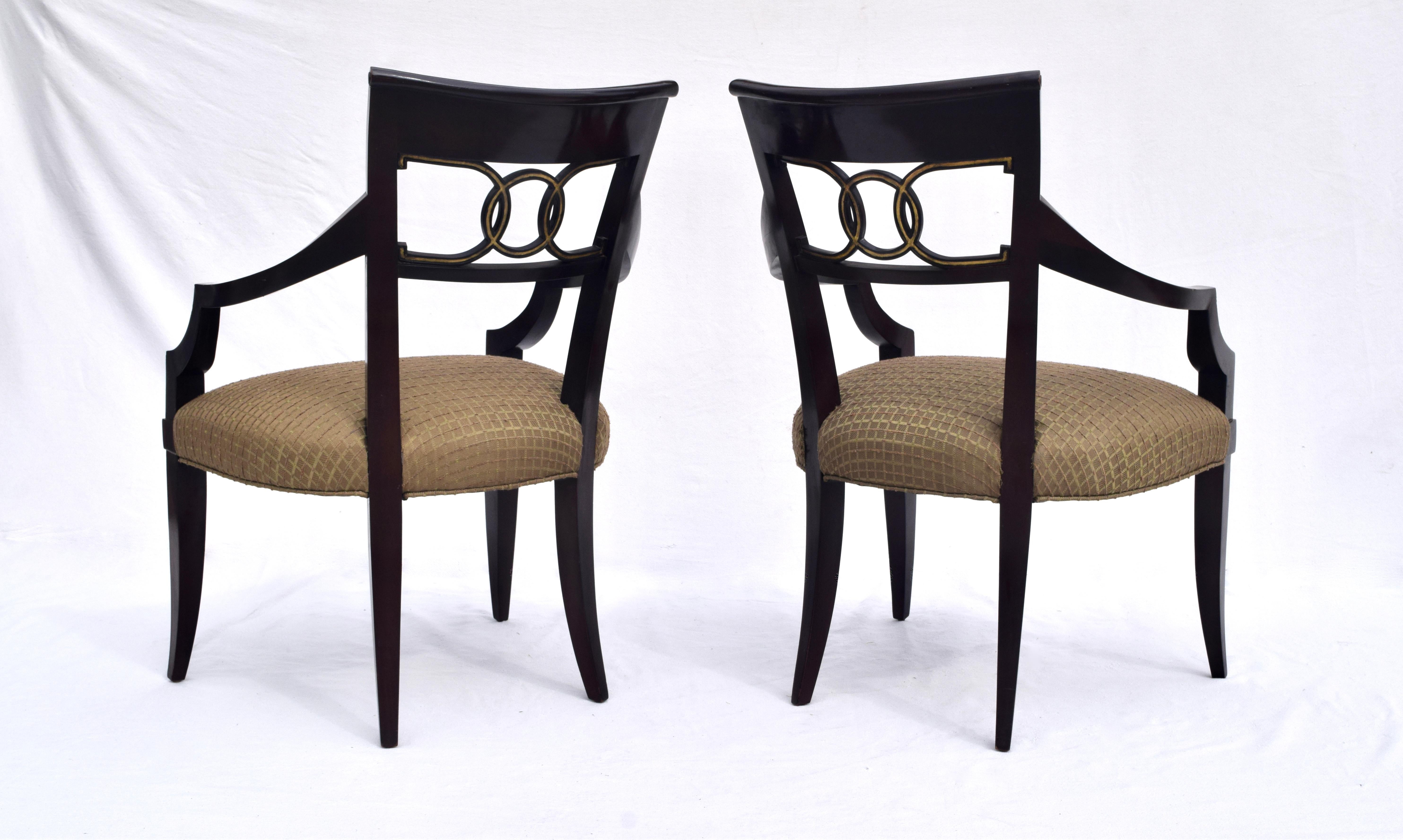 American Thomas Pheasant for Baker Cleo Dining Chairs, Set of 12