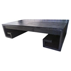 Thomas Pheasant für Baker Furniture Crackle Finish Couchtisch