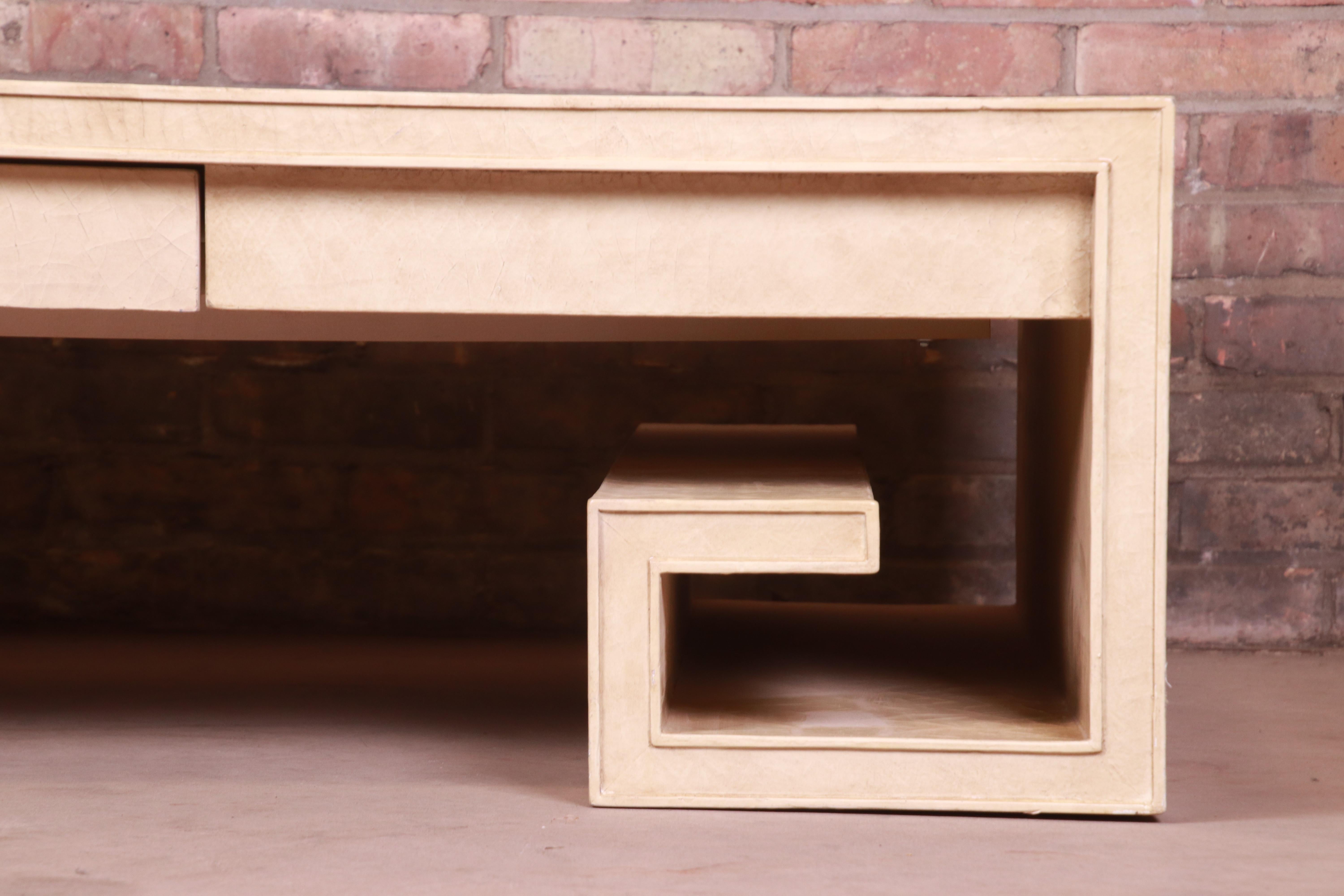 Wood Thomas Pheasant for Baker Furniture Greek Key Coffee Table